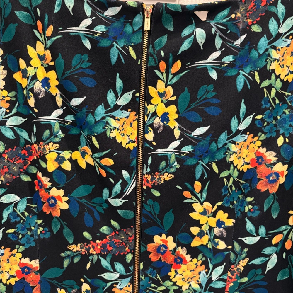 Calvin Klein Black Floral Dress - Picture 7 of 11